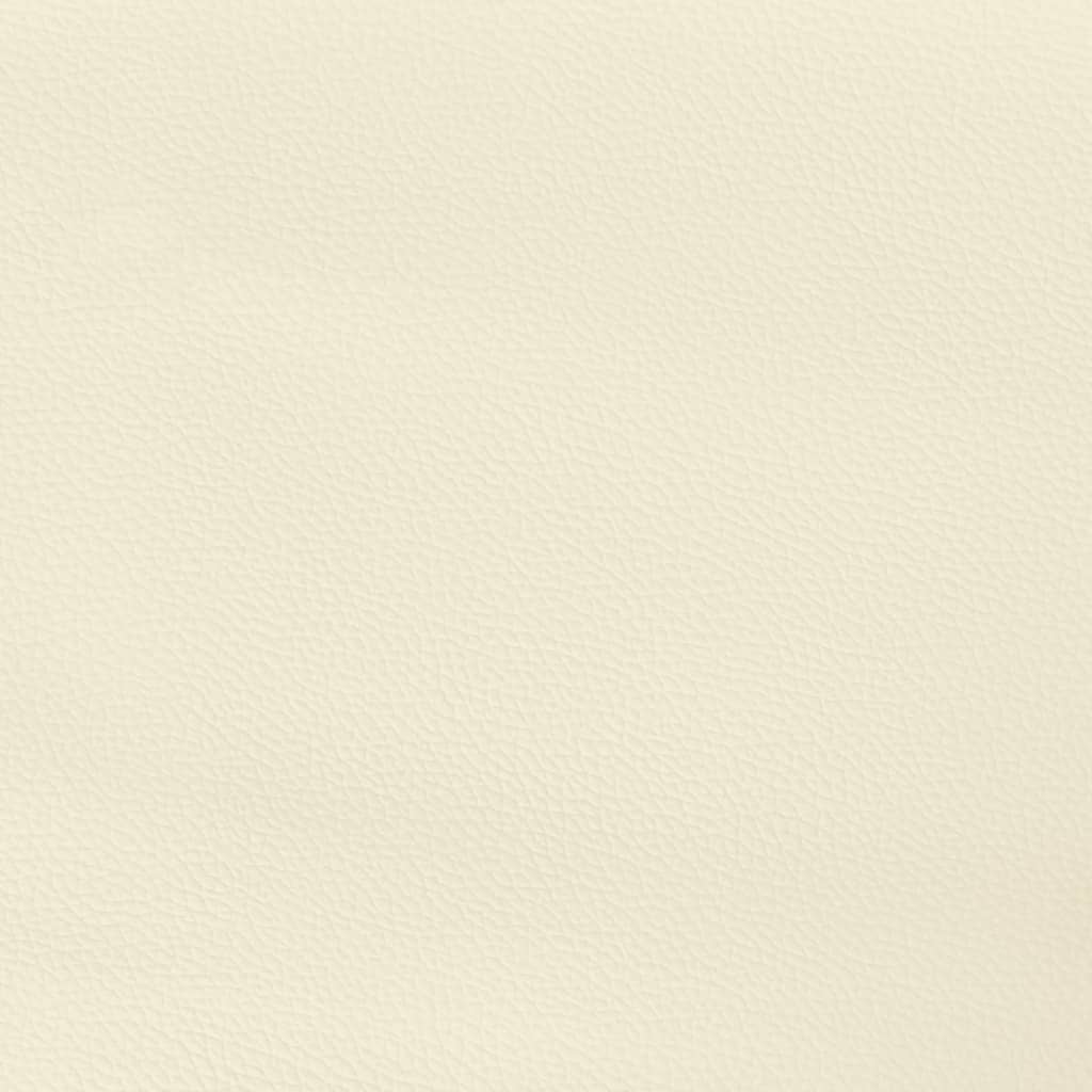 Kopfteile 4 Stk. Creme 100x5x78/88 cm Kunstleder