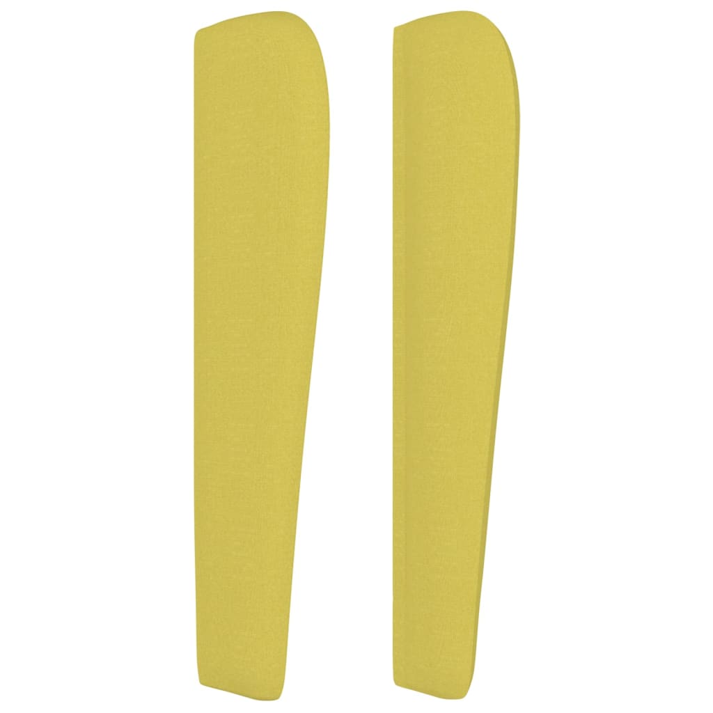Kopfteil mit Ohren Grün 103x23x118/128 cm Stoff