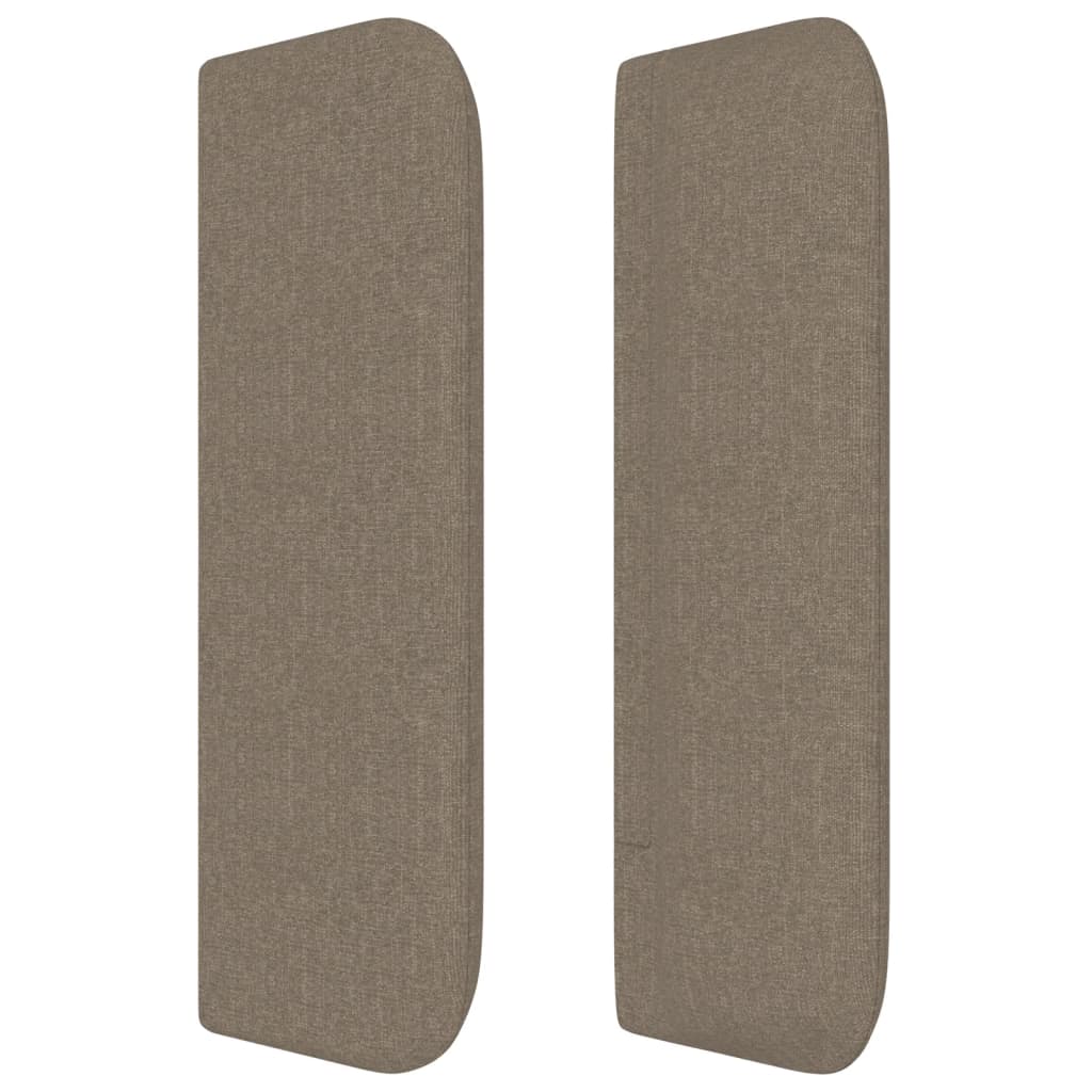 Kopfteil mit Ohren Taupe 83x16x78/88 cm Stoff