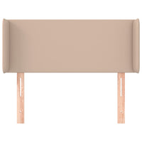 Thumbnail for Kopfteil mit Ohren Cappuccino-Braun 103x16x78/88 cm Kunstleder
