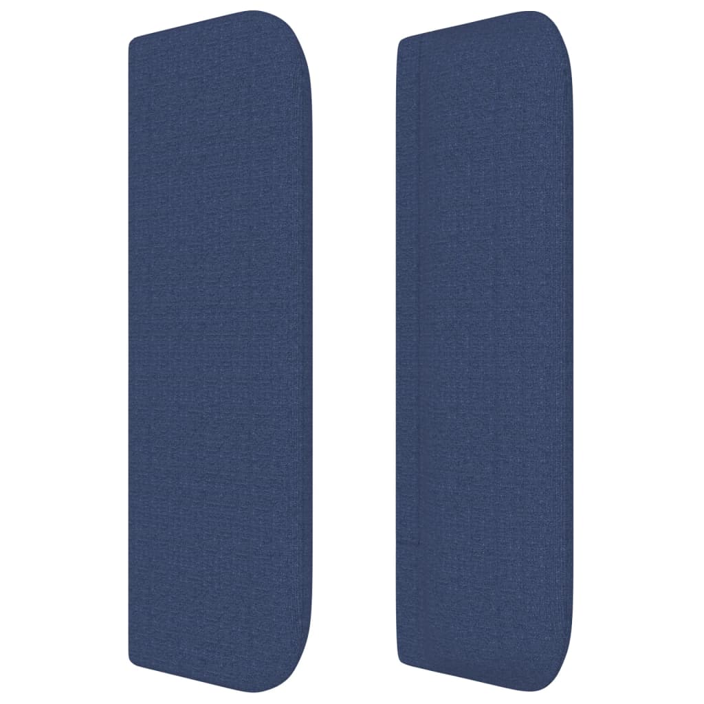 Kopfteil mit Ohren Blau 183x16x78/88 cm Stoff