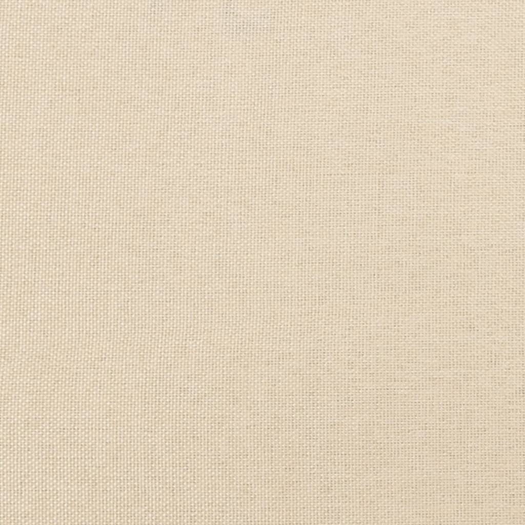 Kopfteil mit Ohren Creme 93x16x118/128 cm Stoff