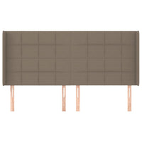 Thumbnail for Kopfteil mit Ohren Taupe 183x16x118/128 cm Stoff