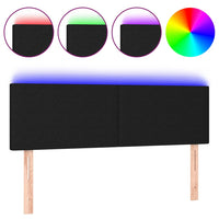 Thumbnail for LED Kopfteil Schwarz 144x5x78/88 cm Stoff