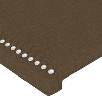 Thumbnail for LED Kopfteil Dunkelbraun 80x5x78/88 cm Stoff