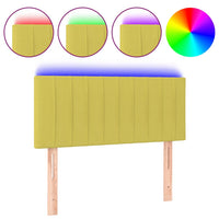 Thumbnail for LED Kopfteil Grün 90x5x78/88 cm Stoff