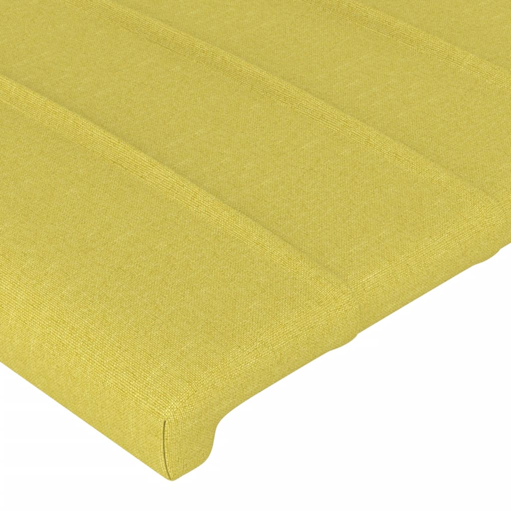 LED Kopfteil Grün 90x5x78/88 cm Stoff