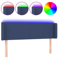 Thumbnail for LED Kopfteil Blau 147x16x78/88 cm Stoff