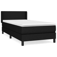 Thumbnail for Boxspringbett mit Matratze Schwarz 90x190 cm Stoff