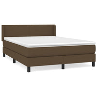 Thumbnail for Boxspringbett mit Matratze Dunkelbraun 140x190 cm Stoff