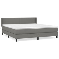 Thumbnail for Boxspringbett mit Matratze Dunkelgrau 160x200 cm Stoff