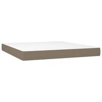 Thumbnail for Boxspringbett mit Matratze Taupe 160x200 cm Stoff