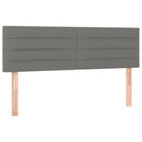 Thumbnail for Boxspringbett mit Matratze Dunkelgrau 140x190 cm Stoff
