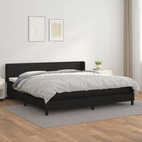Thumbnail for Boxspringbett mit Matratze Schwarz 200x200 cm Kunstleder
