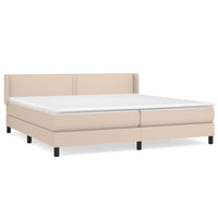 Thumbnail for Boxspringbett Matratze Cappuccino-Braun 200x200cm Kunstleder