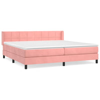 Thumbnail for Boxspringbett mit Matratze Rosa 200x200 cm Samt