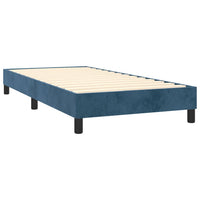 Thumbnail for Boxspringbett mit Matratze Dunkelblau 90x190 cm Samt