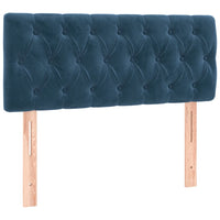 Thumbnail for Boxspringbett mit Matratze Dunkelblau 90x190 cm Samt