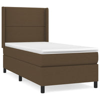 Thumbnail for Boxspringbett mit Matratze Dunkelbraun 100x200 cm Stoff