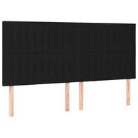 Thumbnail for Boxspringbett mit Matratze Schwarz 180x200 cm Stoff
