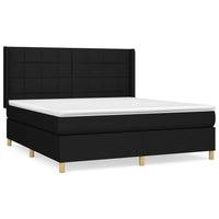 Thumbnail for Boxspringbett mit Matratze Schwarz 160x200 cm Stoff