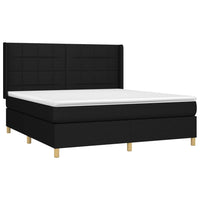 Thumbnail for Boxspringbett mit Matratze Schwarz 160x200 cm Stoff