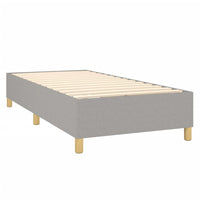 Thumbnail for Boxspringbett mit Matratze Hellgrau 90x190 cm Stoff