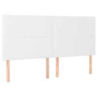 Thumbnail for Boxspringbett mit Matratze Weiß 200x200 cm Kunstleder