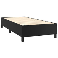 Thumbnail for Boxspringbett mit Matratze Schwarz 90x190 cm Kunstleder