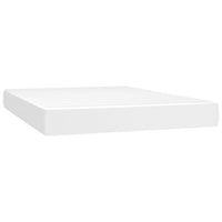 Thumbnail for Boxspringbett mit Matratze Weiß 140x190 cm Kunstleder