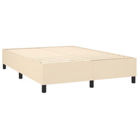 Thumbnail for Boxspringbett mit Matratze & LED Creme 140x200 cm Stoff
