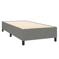 Thumbnail for Boxspringbett mit Matratze & LED Dunkelgrau 90x190 cm Stoff