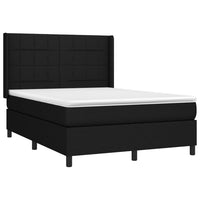 Thumbnail for Boxspringbett mit Matratze & LED Schwarz 140x200 cm Stoff