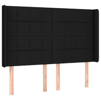 Thumbnail for Boxspringbett mit Matratze & LED Schwarz 140x200 cm Stoff