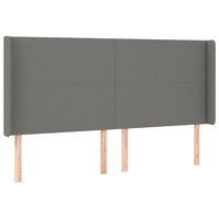 Thumbnail for Boxspringbett mit Matratze & LED Dunkelgrau 160x200 cm Stoff