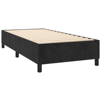 Thumbnail for Boxspringbett mit Matratze & LED Schwarz 100x200 cm Samt