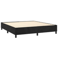 Thumbnail for Boxspringbett mit Matratze & LED Schwarz 180x200 cm Samt