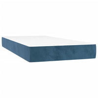 Thumbnail for Boxspringbett mit Matratze & LED Dunkelblau 200x200 cm Samt