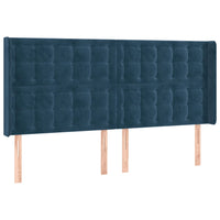 Thumbnail for Boxspringbett mit Matratze & LED Dunkelblau 200x200 cm Samt