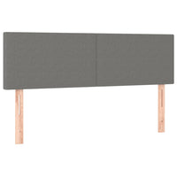Thumbnail for Boxspringbett mit Matratze & LED Dunkelgrau 140x190 cm Stoff