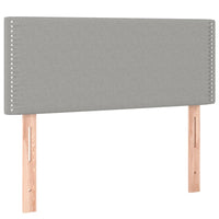 Thumbnail for Boxspringbett mit Matratze & LED Hellgrau 90x190 cm Stoff