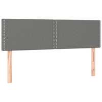 Thumbnail for Boxspringbett mit Matratze & LED Dunkelgrau 140x190 cm Stoff