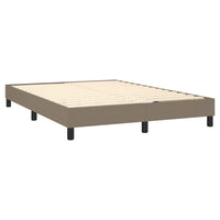 Thumbnail for Boxspringbett mit Matratze & LED Taupe 140x200 cm Stoff