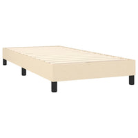 Thumbnail for Boxspringbett mit Matratze & LED Creme 100x200 cm Stoff