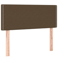 Thumbnail for Boxspringbett mit Matratze & LED Dunkelbraun 100x200 cm Stoff