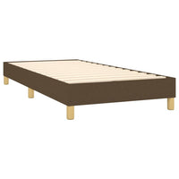 Thumbnail for Boxspringbett mit Matratze & LED Dunkelbraun 100x200 cm Stoff