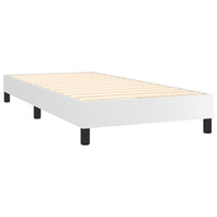 Thumbnail for Boxspringbett mit Matratze & LED Weiß 100x200 cm Kunstleder