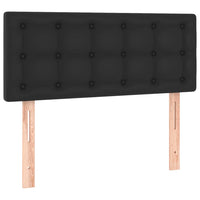 Thumbnail for Boxspringbett mit Matratze & LED Schwarz 90x200 cm Kunstleder