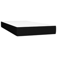 Thumbnail for Boxspringbett mit Matratze & LED Schwarz 90x190 cm Stoff