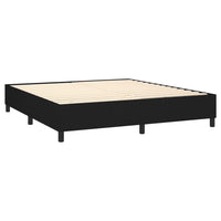 Thumbnail for Boxspringbett mit Matratze & LED Schwarz 160x200 cm Stoff